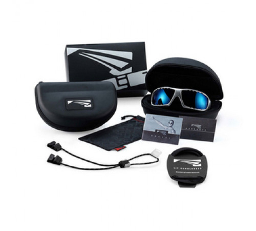 Спортивные очки LiP Typhoon / Gloss White - Red / Zeiss / PA Polarized / Methane Smoke