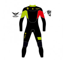 Гидрокостюм Esoteric Warrior Thermo 5/3 Lime/Red 2025